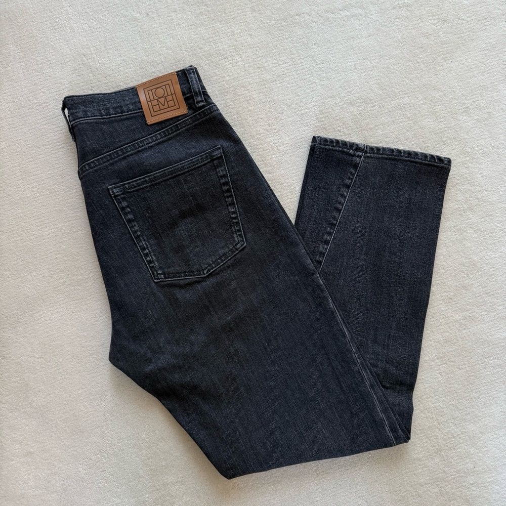 Toteme Women's Grey Twisted Seam Jeans